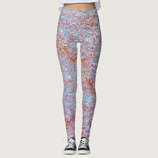 Stucco Blue Mist Leggings (Vorderseite)