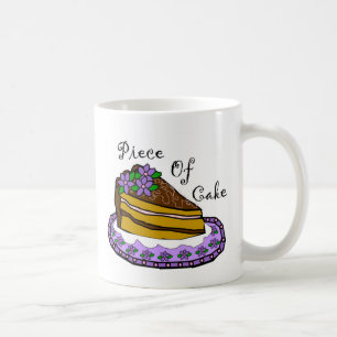 Stück des Kuchens Kaffeetasse