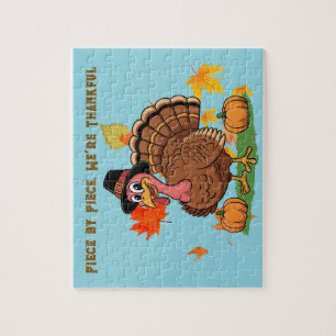 Stück für Stück, wir sind dankbar Thanksgiving-Puz