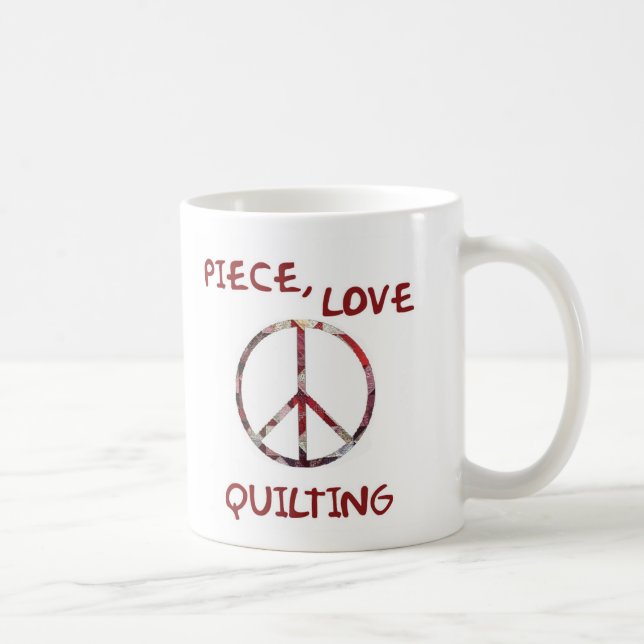 Stück, Liebe und Steppdecken Kaffeetasse (Rechts)