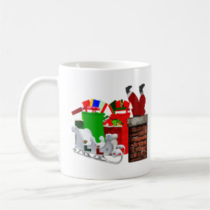 Stuck Santa Unisex Kaffeetasse