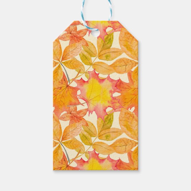 STÜCKE DER ORANGE FALL-AUTUMNSTÜCKE GESCHENKANHÄNGER (Vorderseite)