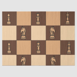 Stücke des Schachbretts Seidenpapier