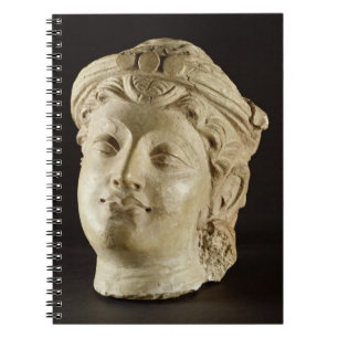 Stuckkopf, Gandhara, ANZEIGE des 4. Jahrhunderts Notizblock