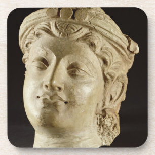Stuckkopf, Gandhara, ANZEIGE des 4. Jahrhunderts Untersetzer