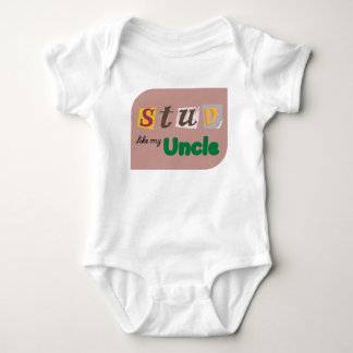 "Stud like my Oncle" Das sonnige Baby 1 Stück Strampler