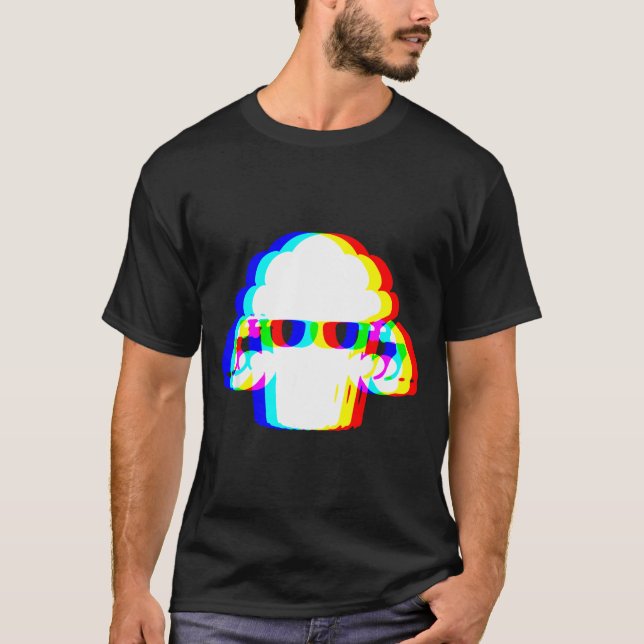Stud Muffin Funny Muffin Varwave Edm Cyber Glitch  T-Shirt (Vorderseite)