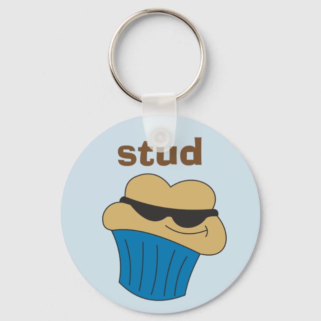 Stud Muffin Humour Schlüsselring für ihn Schlüsselanhänger (Vorderseite)