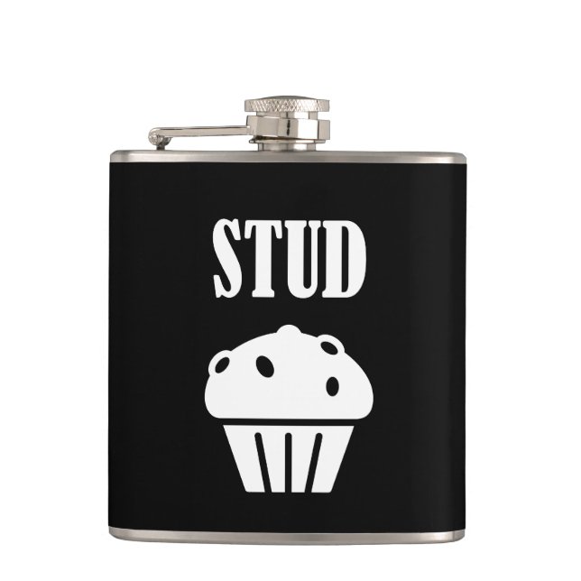 STUD Muffin Manly Flachmann (Vorderseite)