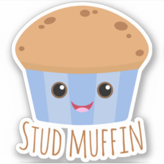 Stud Muffin Niedlich Feinschmecker Aufkleber