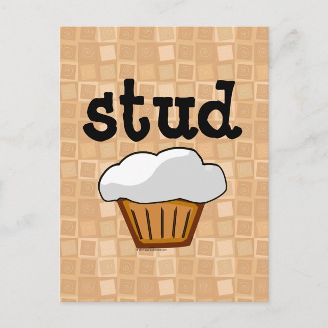 Stud Muffin Postkarte (Vorderseite)
