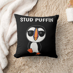 Stud Puffin Funny Bird Kissen