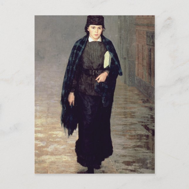 Student, 1883 postkarte (Vorderseite)