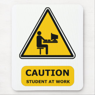 Student an Arbeit mousemat Mousepad
