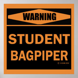 Student Bagpiper Poster