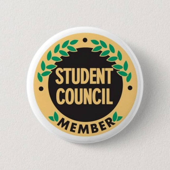 Student counciller Button-Abzeichen Button (Vorderseite)
