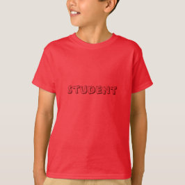 Student Custom Text Kids Red T Shirts Boys T - Shi