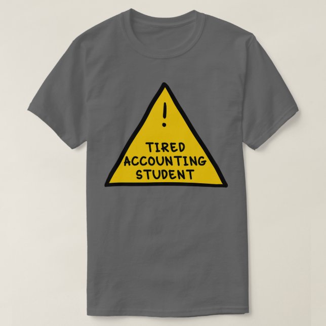 Student der Buchhaltung T-Shirt (Design vorne)