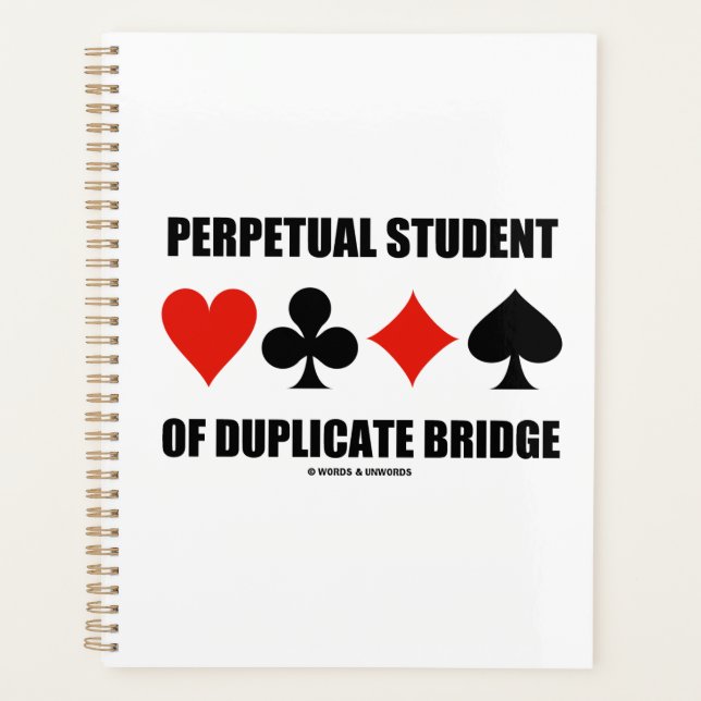 Student der doppelten Bridge-Card-Anzug Planer (Vorderseite)