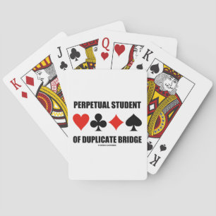 Student der Duplikatbrücke (Card Anzug) Spielkarten