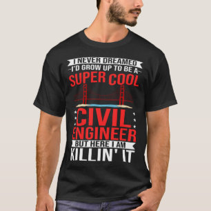 Student der Engineering-Abteilung für zivile Brück T-Shirt