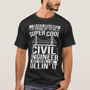 Student der Engineering-Abteilung für zivile Brück T-Shirt