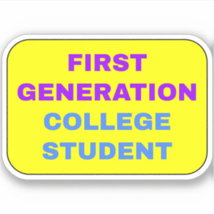 Student der ersten Generation Aufkleber