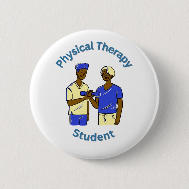 Student der Physiotherapie Button (Vorderseite)