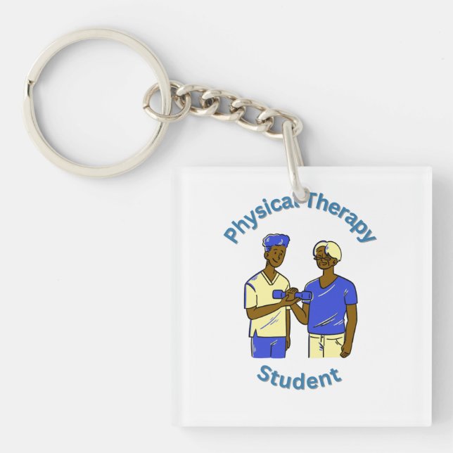 Student der Physiotherapie Schlüsselanhänger (Vorderseite)