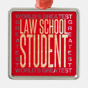 Student der weltbesten Jura Ornament Aus Metall