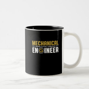 Student des Ingenieurs des Funny Mechanical Engine Zweifarbige Tasse