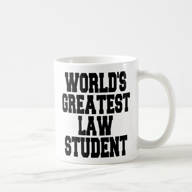 Student des weltbesten Rechts Kaffeetasse (Rechts)