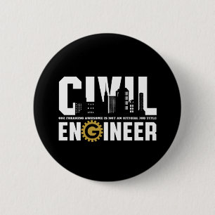 Student des Zivilen Ingenieurs Zivil Engineering Button