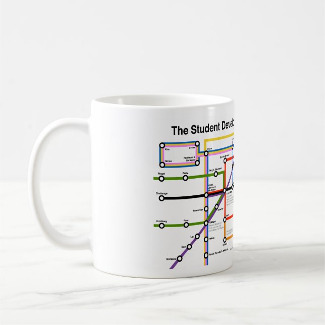 Student Development Transit System Map Mug Kaffeetasse (Links)