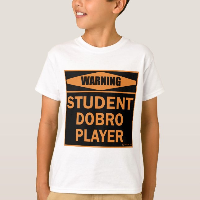 Student Dobro Player T-Shirt (Vorderseite)