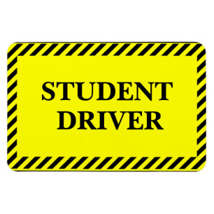 Student Driver (For your car) Magnet
