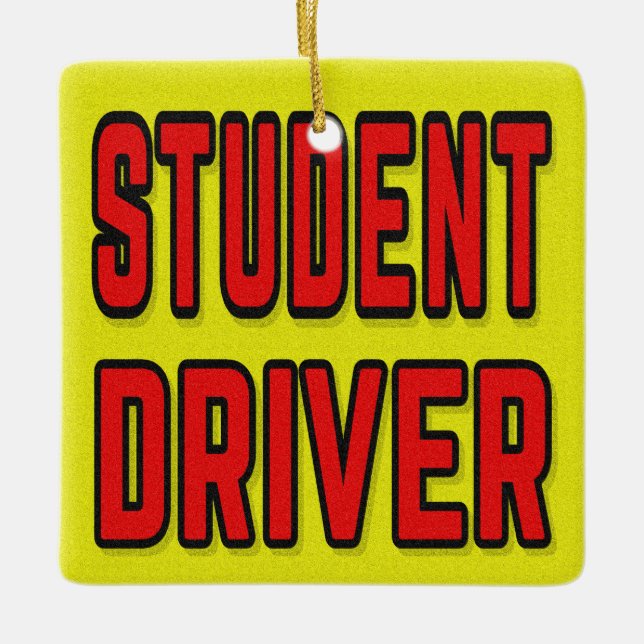 Student Driver Keramikornament (Vorderseite)