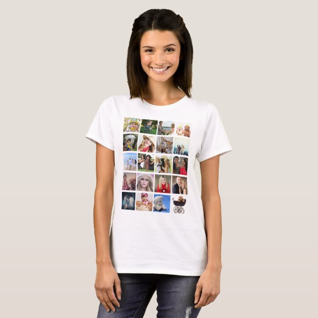Student FOTO Collage Tshirt 20pics Namen auf der R (Vorne ganz)