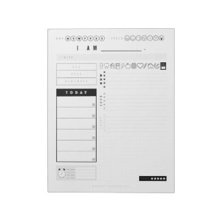 STUDENT I AM Planer Notepad | ADHD Kid Planer Notizblock