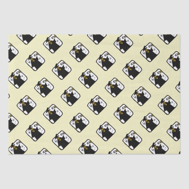 Student mit Diplomabschluss Abschluss Seidenpapier (Vorderseite)