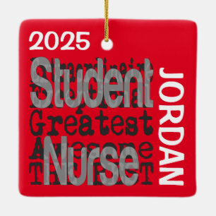 Student Nurse Extraordinaire CUSTOM Keramikornament