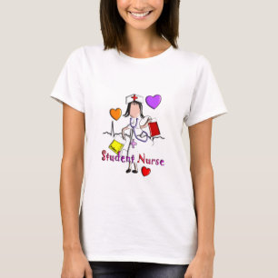 Student Nurse Geschenke Embossed Style Graphics T-Shirt