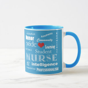 Student Nurse Pride Attributes/Aqua Blue Tasse