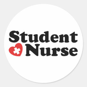 Student Nurse Runder Aufkleber