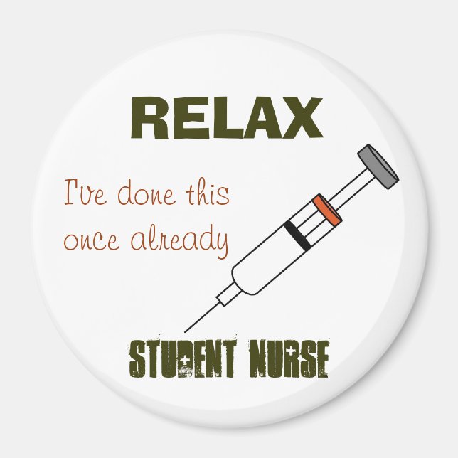 Student Nurse Vaccine Magnet (Vorne)