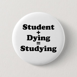Student plus Sterben gleich studieren Button