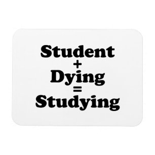 Student plus Sterben gleich studieren Magnet