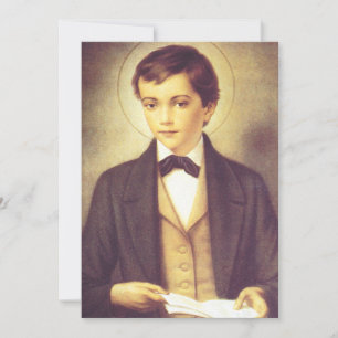Student Sankt Dominik Savio bei Johannes Bosko Dankeskarte