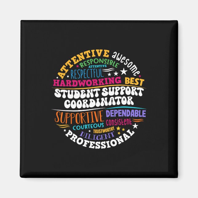 Student Support Coordinator Appreciation Day Back  Magnet (Vorne)