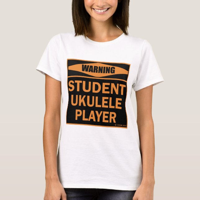 Student Ukulele Player T-Shirt (Vorderseite)